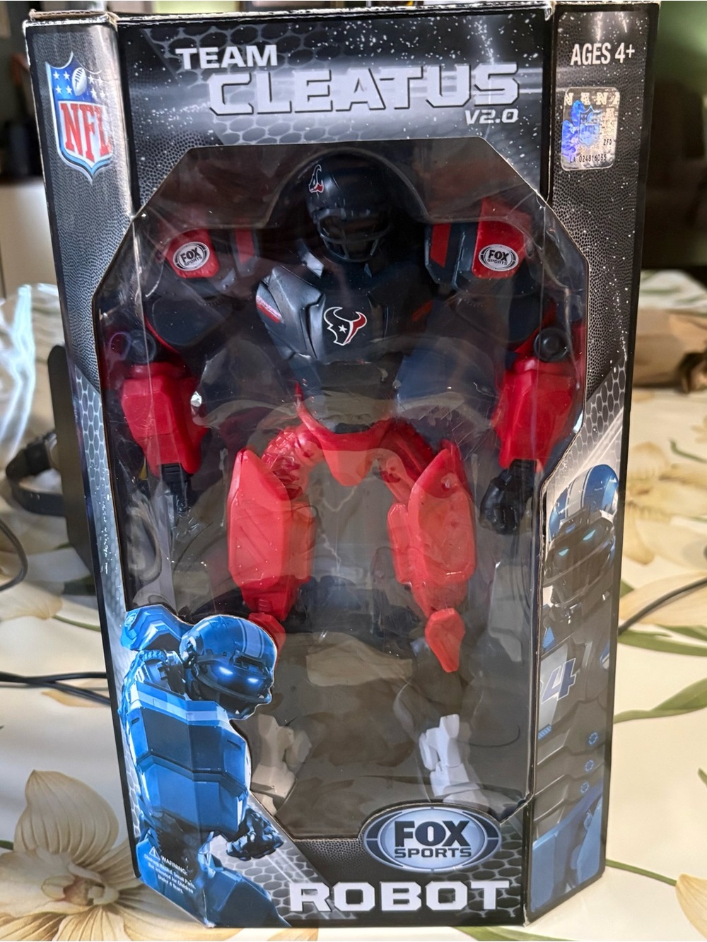 The Houston Texans Team Cleatus V2.0 Robot Action Figure
